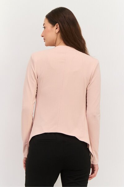 Bcbgeneration Women Regular Fit Textured Blazer, Peach