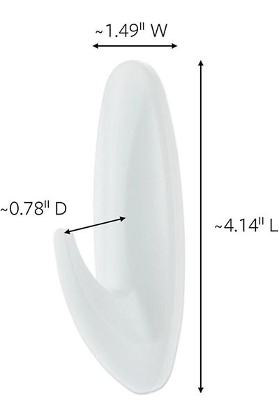 COMMAND 3M COMMAND™ DESIGNER HOOK WITH BATH STRIPS LARGE 17083B 1HK+2S/ PK
