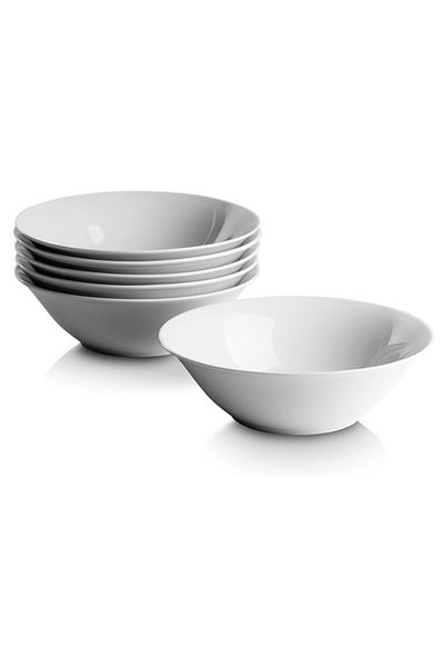 mastergold Set Of 6 Premium White Porcelain Bowl| Perfect Bowl For Serving Salad, Rice, Soup, Cereal 12.5 *5CM
