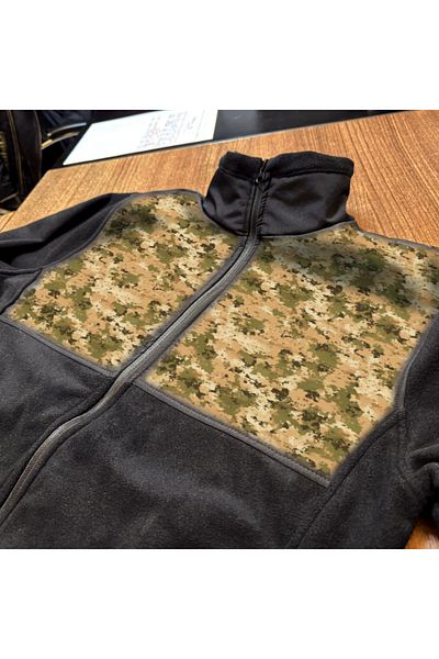 Crea Eymer Wear Καμουφλάζ Sahara Military Design Χωρίς Παγωτό Πλήρες Φλις Μαλακό Φλις με φερμουάρ