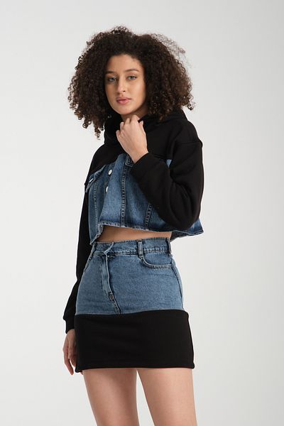 Rodi Women's Set with Denim Skirt - 1077