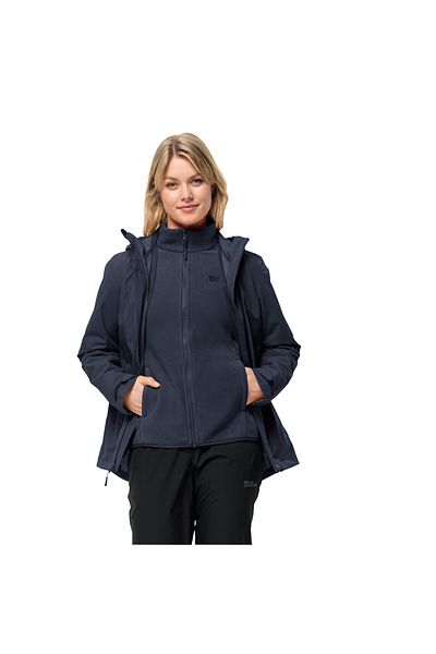 Jack Wolfskin Dámský outdoorový kabát Moonrise 3v1 Navy Blue