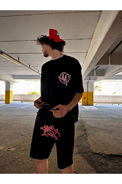 bellanova Σετ μπλουζάκι Oversize Asphalt Spotted