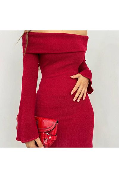 Lotus Madonna collar mini dress