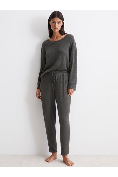 Marc O'Polo Pyjamahose Soft Knit Schlaf-hose Pyjama Schlafmode