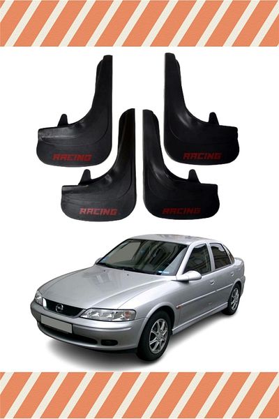 Heda Tex Opel Vectra B 1995-2002 Racing Written 4-Piece Gaiter Cover Fender Mudflap