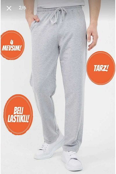 UYN SPORT Pack of 2 Grey-Navy Color Comfortable Fit High Waist - Straight Leg Sweatpants
