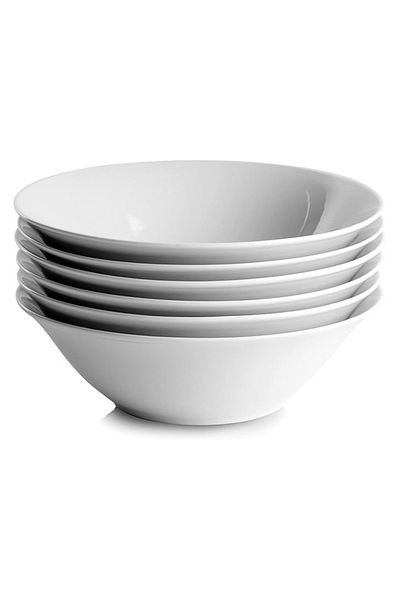 mastergold Set Of 6 Premium White Porcelain Bowl| Perfect Bowl For Serving Salad, Rice, Soup, Cereal 12.5 *5CM