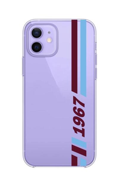 3GEN CASE Transparent Silicone Case with Fan Pattern Compatible with iPhone 12 & iPhone 12 Pro