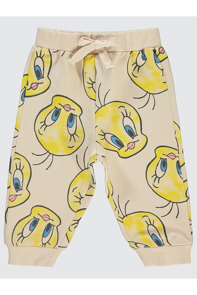 TWEETY Baby Girl Sweatpants 6-18 Months Stone Color