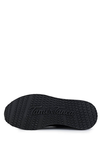 Tamer Tanca Erkek Hakiki Deri Siyah Kroko Sneakers & Spor Ayakkabı