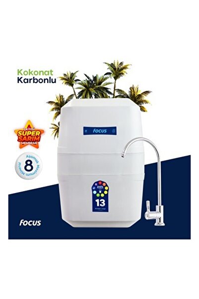 H-MAX 13 Aşama Süper Membranlı 12 Litre Çelik Tanklı Mineralli Su Arıtma Ciha...