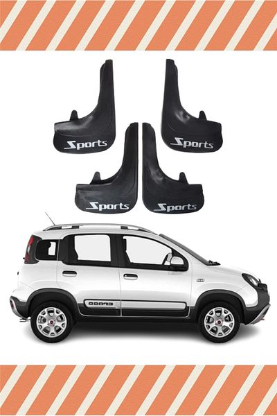 ALPAX OTOMOTİV Yb Fiat Panda Sports Written 4-Piece Leggings Mudguard Leggings