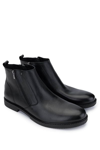 Tamer Tanca Men's Genuine Leather Black Classic Boots