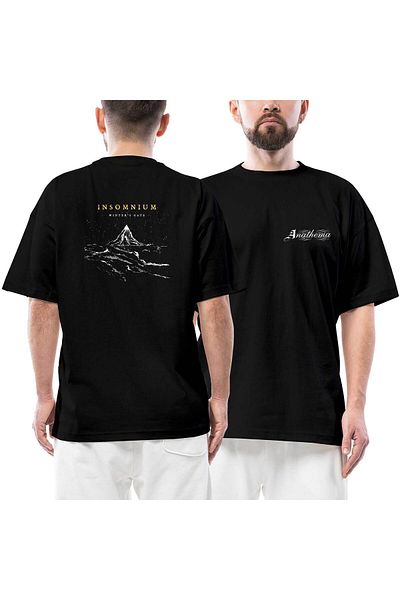 Z zepplin Μπλουζάκι Anathema Universal μπροστινό πίσω εμπριμέ μαύρο oversize