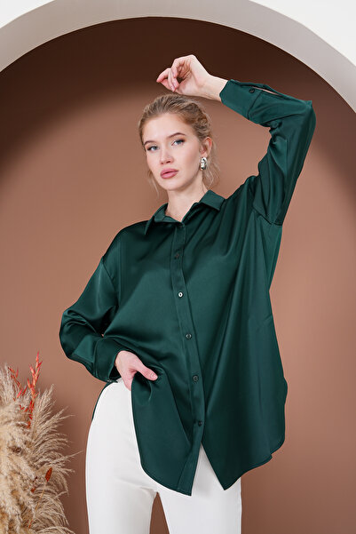 RİMA Rima Collection Kadın Saten Gömlek