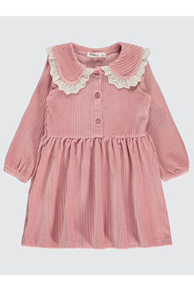 Civil Girls فستان بناتي 2-5 سنوات بودرة داكنة