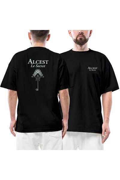 Z zepplin Μπλουζάκι Alcest Le Secret μπροστινό πίσω εμπριμέ μαύρο oversize