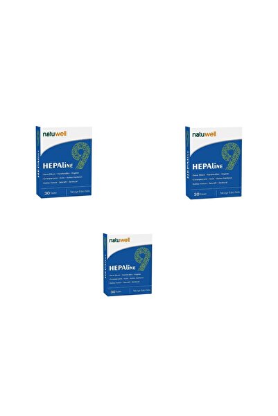 Natuwell Hepaline 9 hepa içerikli 30 Tablet 3 kutu