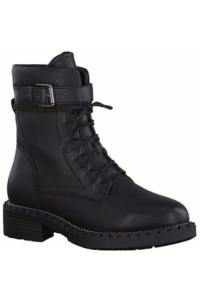 Tamaris Black Booties Womens Shoes
