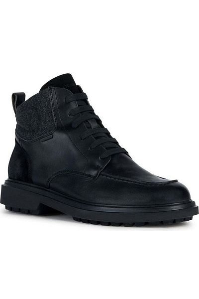 Geox Black Booties Mens Shoes