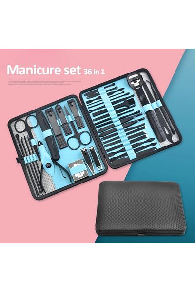gaman 36 Pieces Manicure-Pediküre Set for Professional Care, Hand, Foot, Face Care Kit