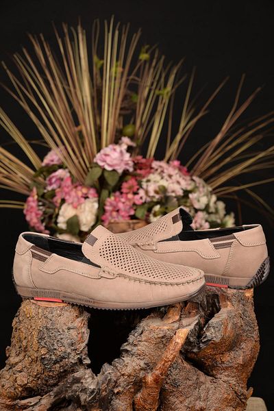 JAMES FRANCO Men's Summer 100% Genuine Leather Anti-Sweat Comfort Orthopedic Sole Comfortable Lightweight Casual Shoes