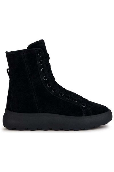 Geox Black Booties Womens Shoes