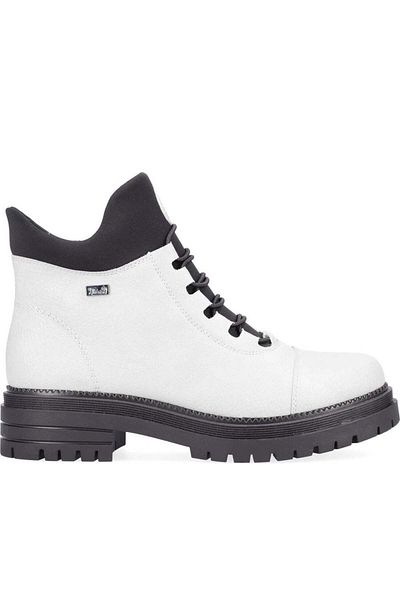 Rieker White Booties Womens Shoes