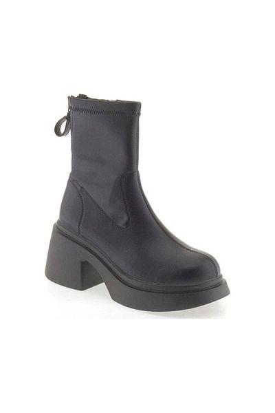 Betsy Black Booties Womens Shoes