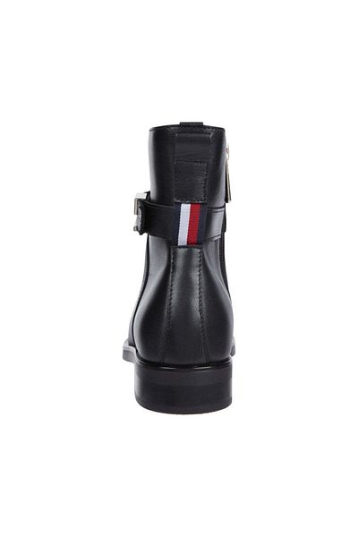 Tommy Hilfiger Black Booties Womens Shoes