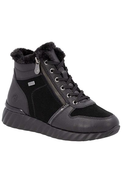Remonte Black Booties Womens Shoes