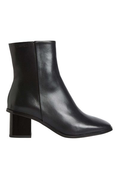 Calvin Klein Black Booties Womens Shoes