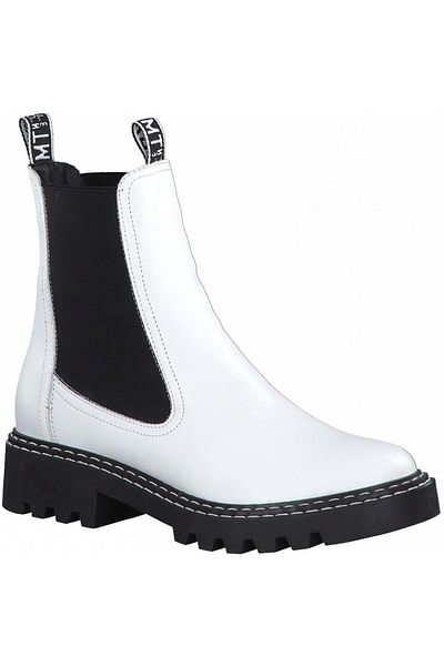 Tamaris White Booties Womens Shoes