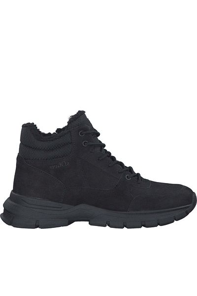 s.Oliver Black Booties Mens Shoes