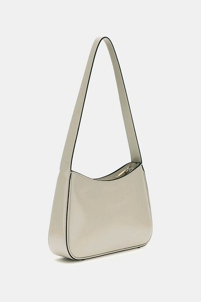 Guess Arnela Top Zip Shoulder Bag Women Ecru Shoulder Bag Hwng9496170-Bon