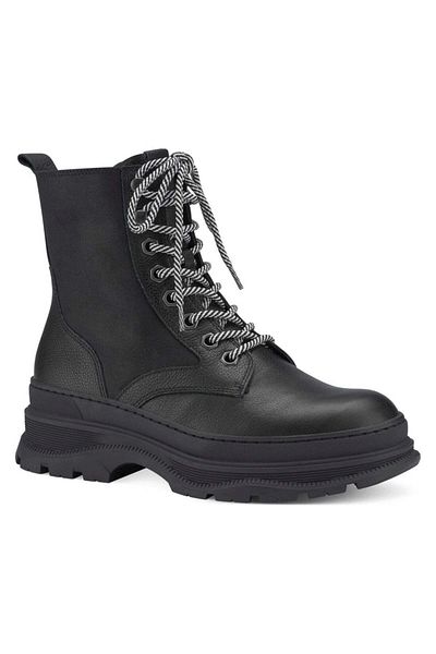 Tamaris Black Booties Womens Shoes