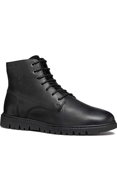 Geox Black Booties Mens Shoes