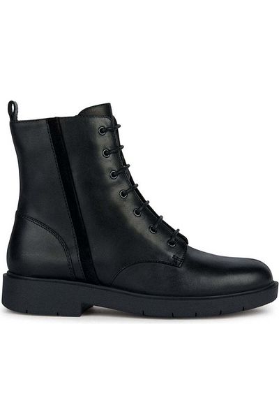 Geox Black Booties Womens Shoes