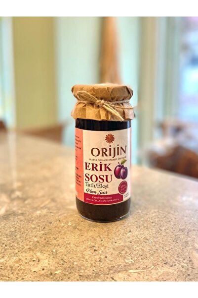 Orijin Trakya Gıda Doğal Erik Sosu Tarihi Lezzet Taze Trakya Eriklerinde (TATLI-EKŞİ) 320 GR