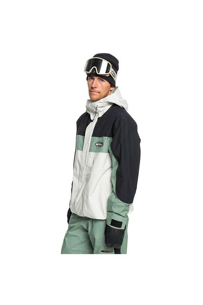 Quiksilver Men's Snowboard Jacket and High Altitude Cream