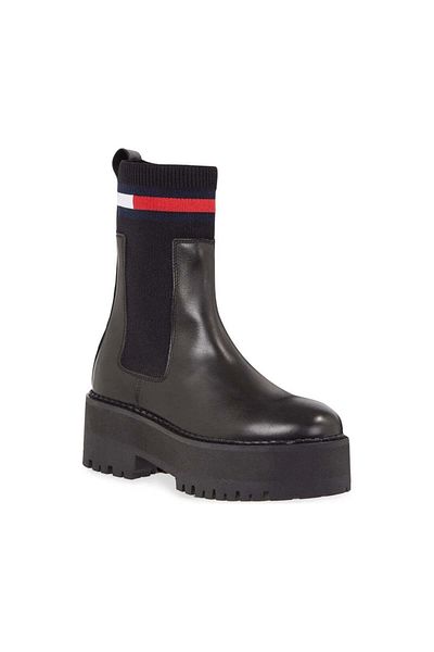 Tommy Jeans Cizme negre Tommy Jeans Pantofi dama