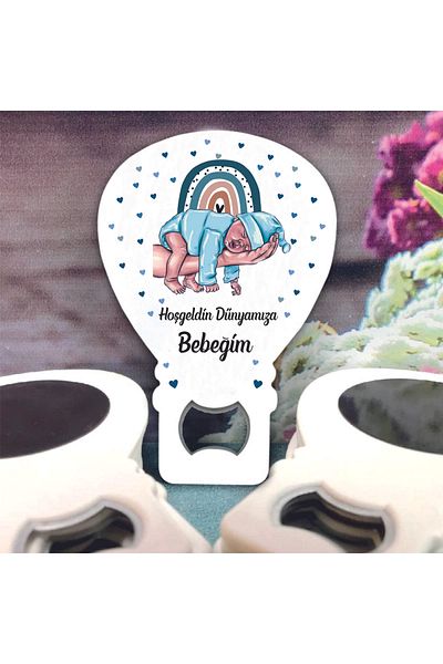 Ege ajans 10 Baby Gifts (with Card and Gelatin) Magnets to Open