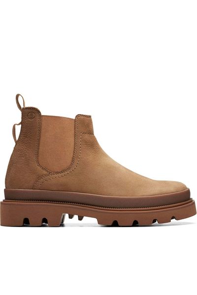 CLARKS Beige Booties Mens Shoes