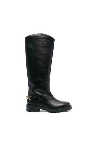Tommy Hilfiger Black Boots Womens Shoes