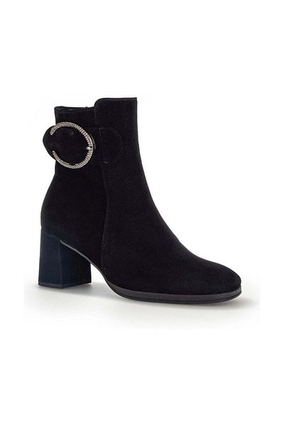 GABOR Black Booties Womens Shoes