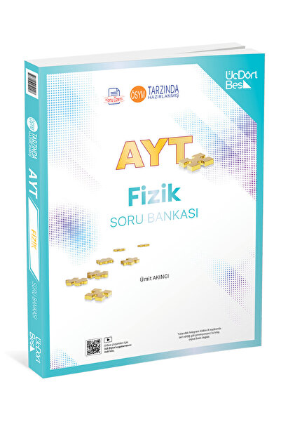 Üç Dört Beş Yayıncılık 2025 AYT Fizik Soru Bankası