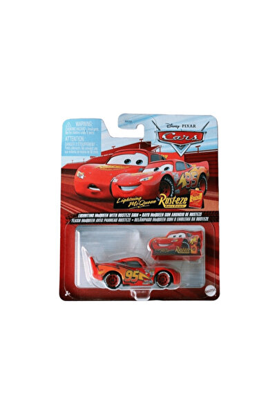 Disney Pixar Cars Cars Single Character Vehicles Lightning Mcqueen with Rusteze Sign