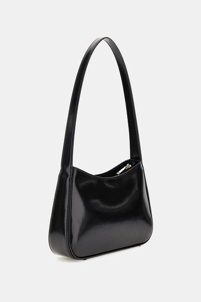 Guess حقيبة كتف أرنيلا توب زيب للنساء باللون الأسود Hwng9496170-bla