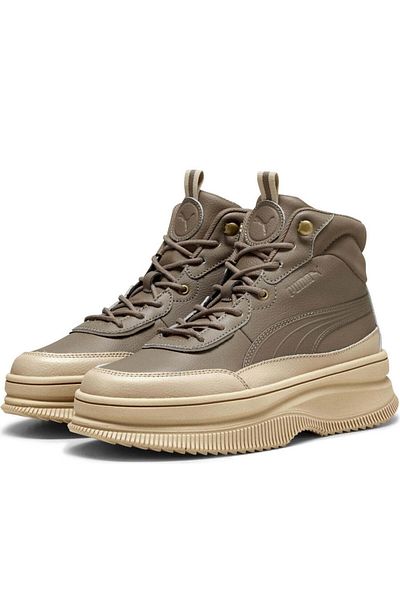 Puma Brown Booties Womens Shoes